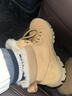 駱駝（CAMEL）加絨保暖增高厚底休閑戶(hù)外高幫雪地靴男士 G14W136663 土黃 41  曬單實(shí)拍圖