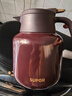 蘇泊爾燜茶壺家用泡茶保溫壺大容量水壺316L不銹鋼保溫瓶熱水壺砂金紅 曬單實(shí)拍圖