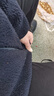 MUJI女式 長(cháng)毛抓絨 夾克 女外套冬季款 女裝 保暖 BBJ26C4A 深藏青色 L (165/88A) 曬單實(shí)拍圖