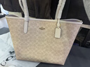 蔻馳（COACH）【品牌直供】女包CITY33通勤電腦包托特包 沙黃CV976情人節禮物 曬單實(shí)拍圖