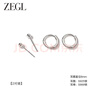 ZEGL999足銀針養耳洞耳釘女簡(jiǎn)約睡覺(jué)免摘耳棒 曬單實(shí)拍圖