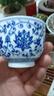 末都景德鎮高檔手工青花陶瓷主人杯單個(gè)家用中式功夫茶具大茶杯品茗杯 全手工纏枝蓮主人杯（禮盒裝） 曬單實(shí)拍圖