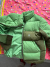 MQD童裝三防抗菌絨兒童立領(lǐng)羽絨服冬男童女童羽絨外套 松綠 150 (2XL) 曬單實(shí)拍圖