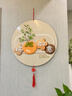 陶然北路客廳裝飾畫(huà)電視背景墻掛畫(huà)柿柿如意圓形中國結掛飾走廊新中式掛件 柿柿如意301355 30*30 亮麗水晶畫(huà)面+精雕造型 中國結+流蘇掛飾 曬單實(shí)拍圖