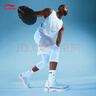李寧（LI-NING）韋德幻影6籃球場(chǎng)地鞋男子2024冬季新款競技籃球鞋 標準白/清水綠/熒光粉-9 43 (270mm) 曬單實(shí)拍圖