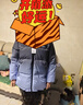 ASK JUNIOR防水兒童羽絨服男童冬裝加厚保暖防風(fēng)連帽親子滑雪服青少年新年裝 曬單實(shí)拍圖