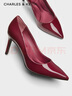 CHARLES&KEITH簡(jiǎn)約通勤尖頭高跟鞋子女鞋休閑單鞋生日禮物CK1-60280245-1 Red紅色 37 曬單實(shí)拍圖