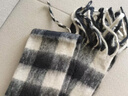 回力圍巾男冬季加長(cháng)加厚保暖海馬毛格子圍脖生日禮物情侶圍脖女 黑白格子【經(jīng)典款】 曬單實(shí)拍圖