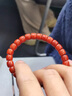 石玥珠寶收藏級涼山南紅瑪瑙手串直切桶珠本命年轉運珠手鏈男女士款禮物 曬單實(shí)拍圖