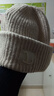 杜森納大頭圍毛線(xiàn)帽帽子冬季女保暖含羊毛堆堆帽顯臉小戶(hù)外冷帽針織帽 曬單實(shí)拍圖