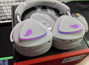 ROG棱鏡2頭戴式游戲耳機 無(wú)線(xiàn)三模連接 Speednova技術(shù)輕量化電競耳機環(huán)繞7.1音效 3.5mm 月耀白三角洲 曬單實(shí)拍圖