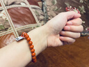 石玥珠寶精品7-8mm涼山南紅瑪瑙手串本命年轉運珠手鏈男女士款禮物 曬單實(shí)拍圖