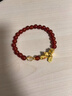 中國黃金（CHINA GOLD）足金馬上有錢(qián)紅瑪瑙手串女新款馬年本命年手鏈情人節禮物送女朋友 足金小馬駒紅瑪瑙手串 約1.7g【情人節禮盒】 曬單實(shí)拍圖