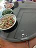 美的（Midea）2025新款石墨烯暖菜板 家用加熱板熱菜板保溫板 多功能雙區獨立控溫 餐桌轉盤(pán)熱菜神器HBT80Y1 Pro 曬單實(shí)拍圖
