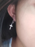 GZBX流蘇十字架925純銀耳釘男女獨特設計耳墜個(gè)性復古養耳洞耳環(huán)耳飾 925純銀流蘇十字架耳釘 單只 曬單實(shí)拍圖