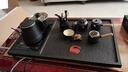 石匠家天然烏金石茶盤(pán)功夫茶具套裝家用整套全自動(dòng)上水一體辦公石頭茶臺 十方款75*45*3CM【黑陶套裝】 曬單實(shí)拍圖
