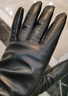 皮爾卡丹真皮手套女士可觸屏100%山羊皮戶(hù)外開(kāi)車(chē)騎行加絨保暖防風(fēng)禮盒裝L 曬單實(shí)拍圖