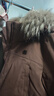 KOLON SPORT可隆羽絨衣防水防風(fēng)透濕女士中量毛領(lǐng)連帽鵝絨服 曬單實(shí)拍圖