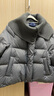 三彩【防水易打理】獨醒2025冬季新款短款羽絨服90白鴨絨面包服F 大象灰 S 155/80A 曬單實(shí)拍圖