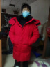 雅鹿羽絨服女中長(cháng)款2025新款冬季紅色保暖韓版時(shí)尚休閑連帽外套女 曬單實(shí)拍圖