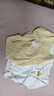 貝瑞加（Babyprints）新生兒包屁衣2件裝嬰兒連體衣純棉A類(lèi)三角哈衣寶寶秋冬內衣 黃52 曬單實(shí)拍圖