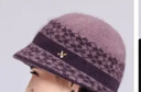 FitonTon帽子女冬毛線(xiàn)帽中老年人加絨保暖針織帽女防寒帽女士棉帽 曬單實(shí)拍圖