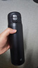 京東京造保溫杯 水杯子男女兒童學(xué)生316不銹鋼【一鍵彈蓋】黑色480ml 曬單實(shí)拍圖