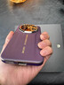粵深華為Mate80RS非凡大師手機殼超薄真皮全包防摔輕奢頭層牛皮鏡頭保護套時(shí)尚高端男女款后殼潮牌創(chuàng  )意 【槿紫】真皮鎏金直邊 輕奢高端 華為Mate80RS非凡大師 曬單實(shí)拍圖