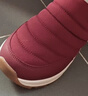 足力健老人鞋冬季棉鞋加絨休閑鞋保暖女鞋軟底輕便媽媽鞋 6245K酒紅38 曬單實(shí)拍圖