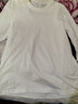 真維斯（Jeanswest）T恤男2026春季新款純棉簡(jiǎn)約純色男士打底衫長(cháng)袖T恤男白色XL 曬單實(shí)拍圖