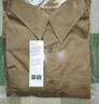 優(yōu)衣庫合作款男裝女裝工裝寬松襯衫長(cháng)袖休閑襯衣480652 33 卡其色 M /170/92A 曬單實(shí)拍圖