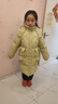 G.duck兒童羽絨服女童中長(cháng)款2025新款洋氣中大童女孩冬季加厚防寒服外套 綠色 170 曬單實(shí)拍圖