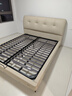 全友家居 奶油風(fēng)頭層牛皮茉伊真皮床頭軟包靠背臥室家用1.8米雙人大床 曬單實(shí)拍圖