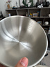 奧美優(yōu)304不銹鋼盆洗菜和面打蛋家用廚房涼拌沙拉料理盆直邊盆碗19cm 曬單實(shí)拍圖