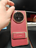詹博士適用榮耀magic v5手機殼新款輕奢金邊高檔素皮磁吸鉸鏈高清殼膜一體腕帶旋轉支架高級感防摔保護套 榮耀magic v5【瑞紅色】 輕奢金邊丨高檔皮紋丨腕帶支架 曬單實(shí)拍圖