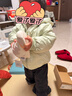 巴拉巴拉童裝兒童羽絨服寶寶女童男童2025年冬季保暖外套寶寶上衣萌趣輕薄 曬單實(shí)拍圖
