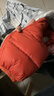 巴拉巴拉童裝兒童羽絨服寶寶男女童2025冬裝新款嬰兒外套保暖上衣泡芙羽絨 紅色小南瓜61003-白鴨絨 90 （充絨量71g 適合1-2歲） 曬單實(shí)拍圖