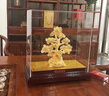 漢臻唐璽（HONZONTX）絨沙金發(fā)財樹(shù)擺件招財樹(shù)搖錢(qián)樹(shù)公司店鋪開(kāi)業(yè)送禮擺設裝飾工藝品 大號 曬單實(shí)拍圖
