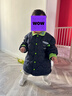 馬·拉?。∕.Latin）馬拉丁兒童羽絨服25冬裝新款男童女童螺紋領(lǐng)襯衫型輕薄羽絨服 曬單實(shí)拍圖