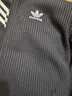 阿迪達斯（adidas）三葉草男女休閑潮流時(shí)尚撞色運動(dòng)外套上衣JW0110 黑色 XS  曬單實(shí)拍圖