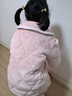 頂瓜瓜女童睡衣套裝冬季三層夾棉加厚法蘭絨甜美可愛(ài)家居服 淺粉色 130  曬單實(shí)拍圖