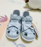 江博士夏季女童學(xué)步鞋透氣 寶寶兒童涼鞋 公主包頭涼鞋 淺藍 27 腳長(cháng)約16.2-16.8 曬單實(shí)拍圖