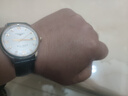 萬(wàn)晨手表帶男女真皮表帶蝴蝶扣代用天梭浪琴卡西歐dw皮表帶黑色20mm 曬單實(shí)拍圖