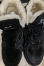 回力男鞋馬丁靴2025秋冬季新款男士加絨雪地靴保暖工裝棉鞋子 黑色 46 曬單實(shí)拍圖