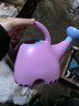 幼兒園兒童可愛(ài)卡通小象造型澆花壺噴壺花園養花澆水壺灑水壺玩水 雙色粉 曬單實(shí)拍圖