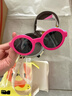 四萬(wàn)公里兒童可折疊太陽(yáng)鏡圓框硅膠材質(zhì)墨鏡男女童偏光防紫外線(xiàn)遮陽(yáng)鏡 曬單實(shí)拍圖