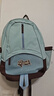 出走牛仔系列 學(xué)生雙肩書(shū)包女生高級感初中高中生背包電腦包登山包包 霧霾藍 曬單實(shí)拍圖
