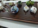 豪峰胡桃木紋家用2025新款茶具套裝實(shí)木茶盤(pán)排水托盤(pán)茶臺新年禮物 加厚款直條茶盤(pán)-長(cháng)80cm寬40cm高3.5cm 曬單實(shí)拍圖