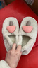 9i9月子鞋冬加厚加絨軟底孕產(chǎn)婦拖鞋厚底包跟防滑家居鞋38/39A134 曬單實(shí)拍圖