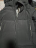 七匹狼【4級防水鵝絨】羽絨服男士冬季可拆卸帽保暖厚外套 黑色 L 曬單實(shí)拍圖
